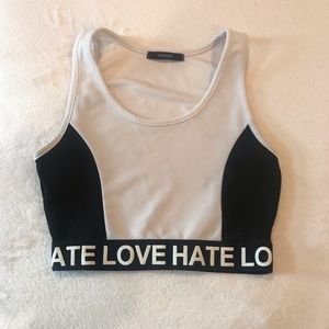 Love Hate Crop Tank